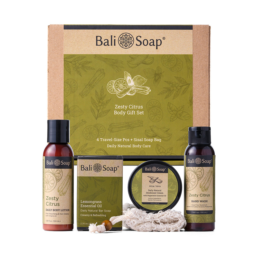 Body Gift Set - Natural Skin Care (Soap, Body Lotion, Hand Wash, Deo/Hand Cream)