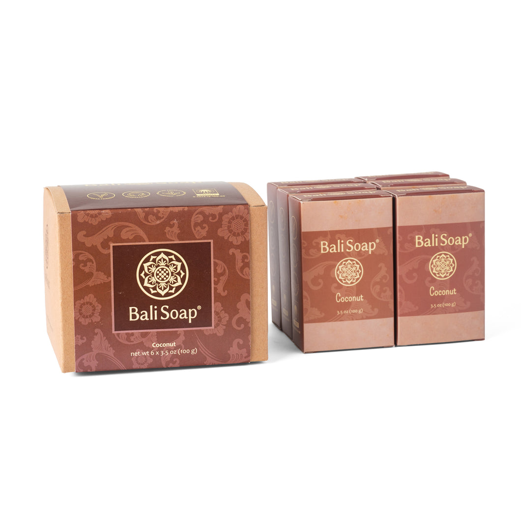 Natural Soap Coconut set of 6
